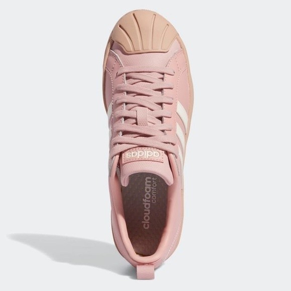 adidas Women's Sneakers in Pink and Cream - Picture 5 of 14